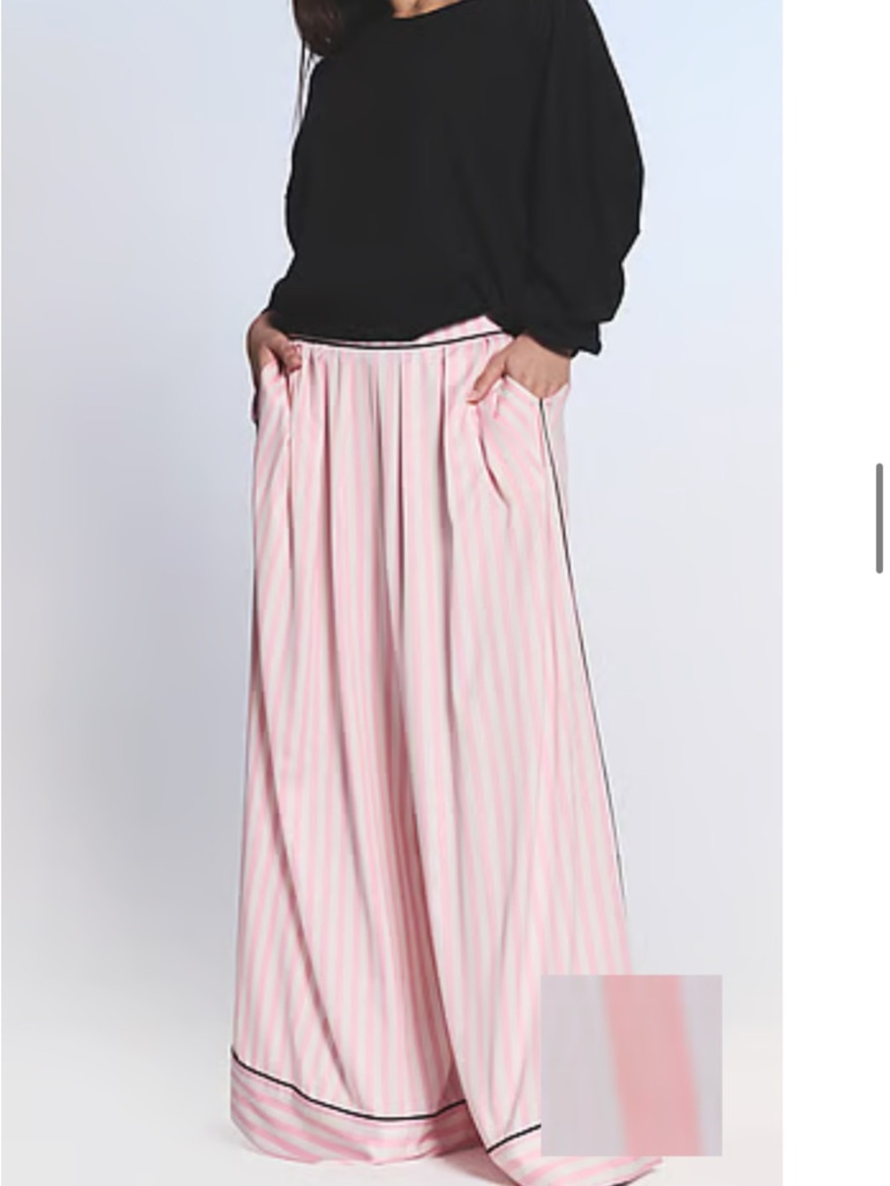 Victoria's Secret Signature Satin Palazzo Sleep Pants M